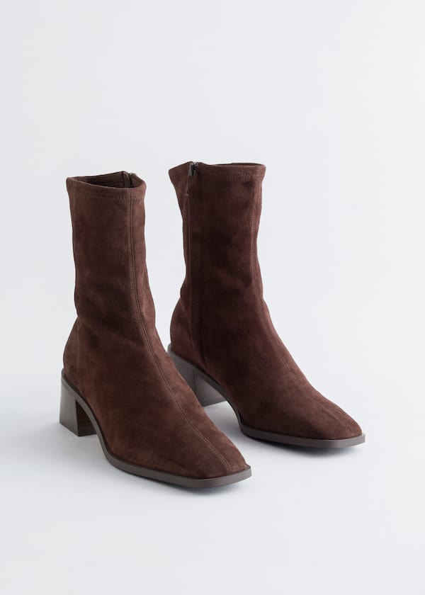 Leather Sock Boots