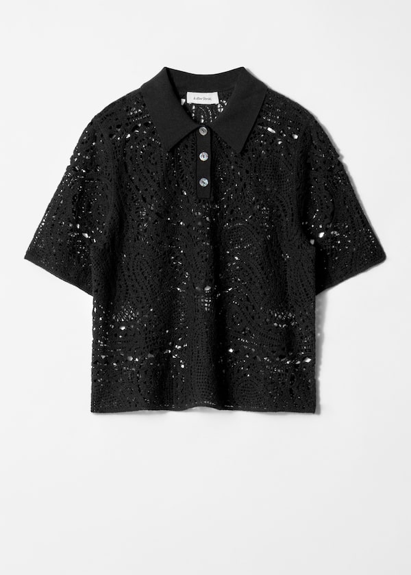 Crochet Polo Top