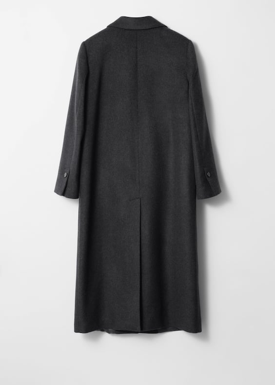 Single-Breasted Wool Maxi Coat