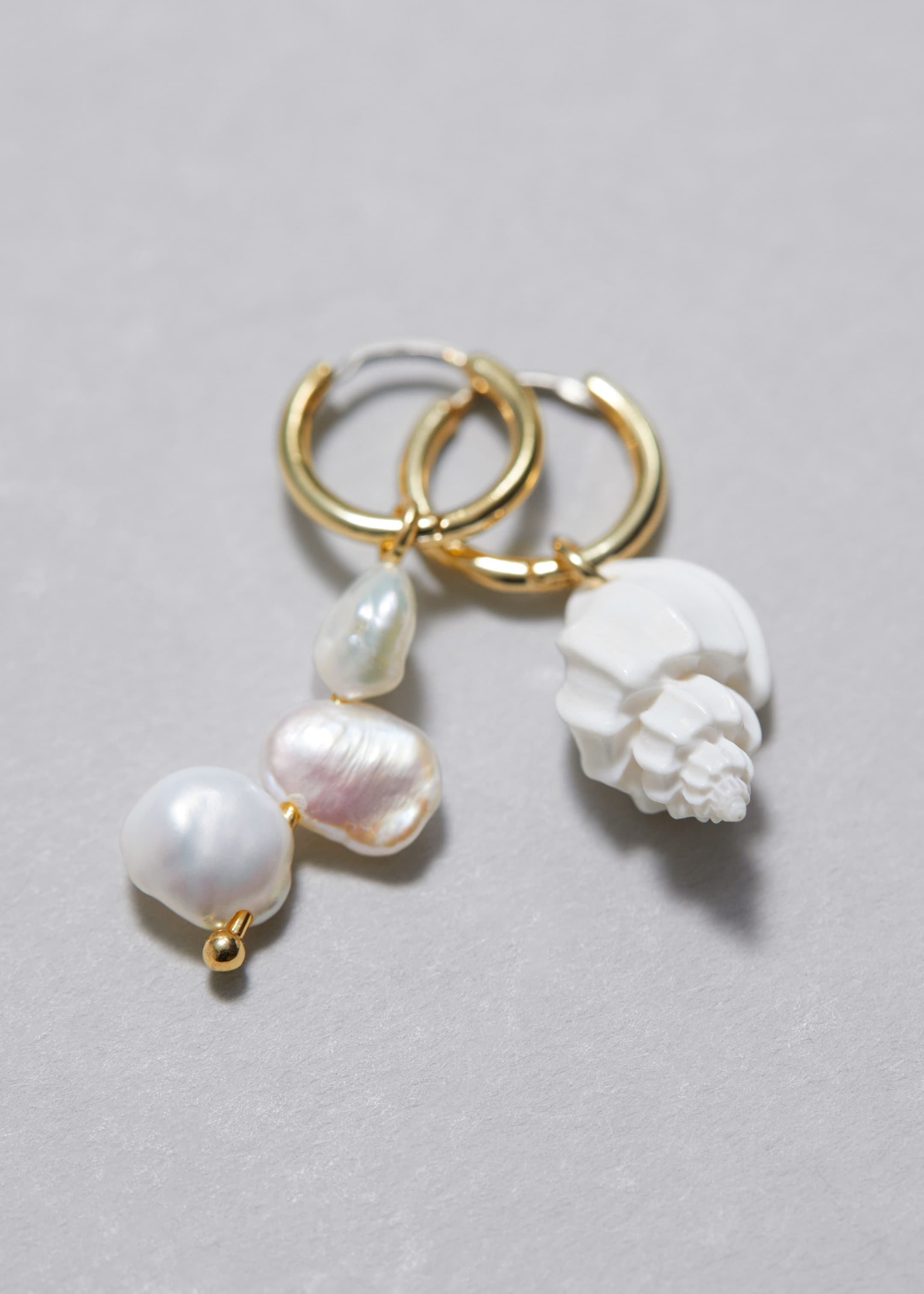 Seashell Hoop Earrings