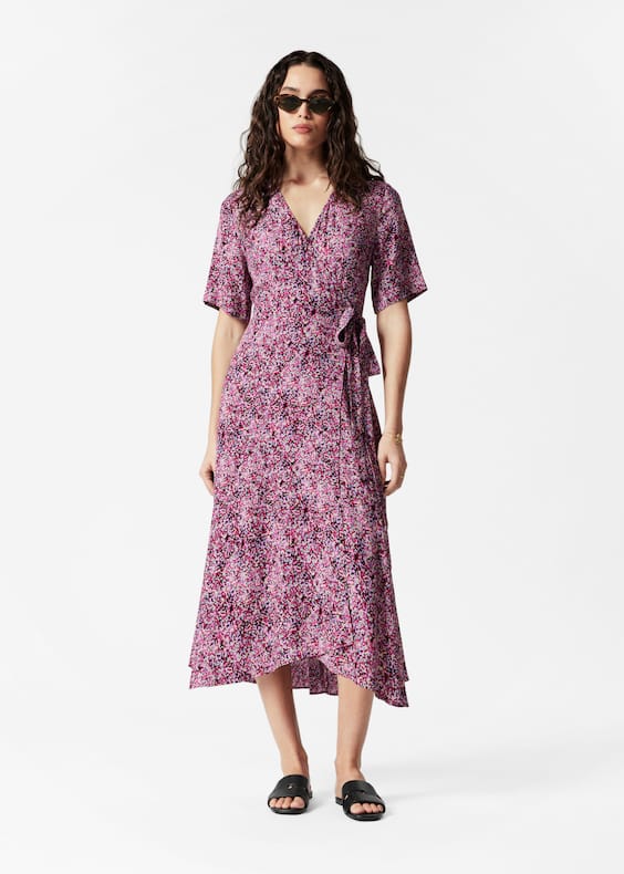 Wrap Midi Dress