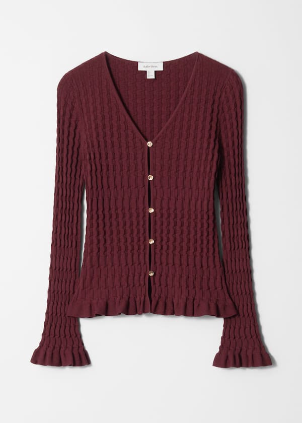 Textured Knit Cardigan