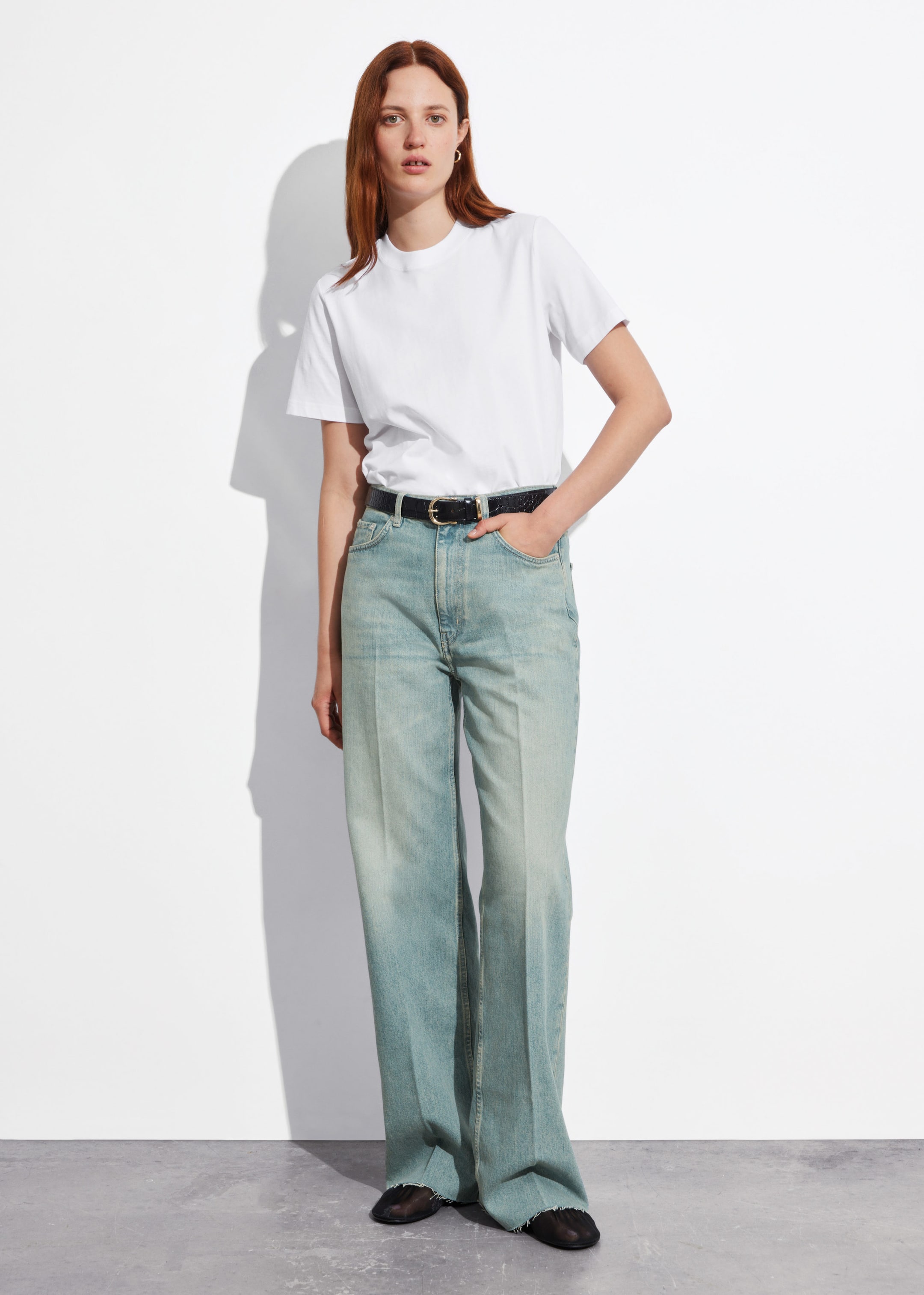 Straight Jeans - White - Lookbook