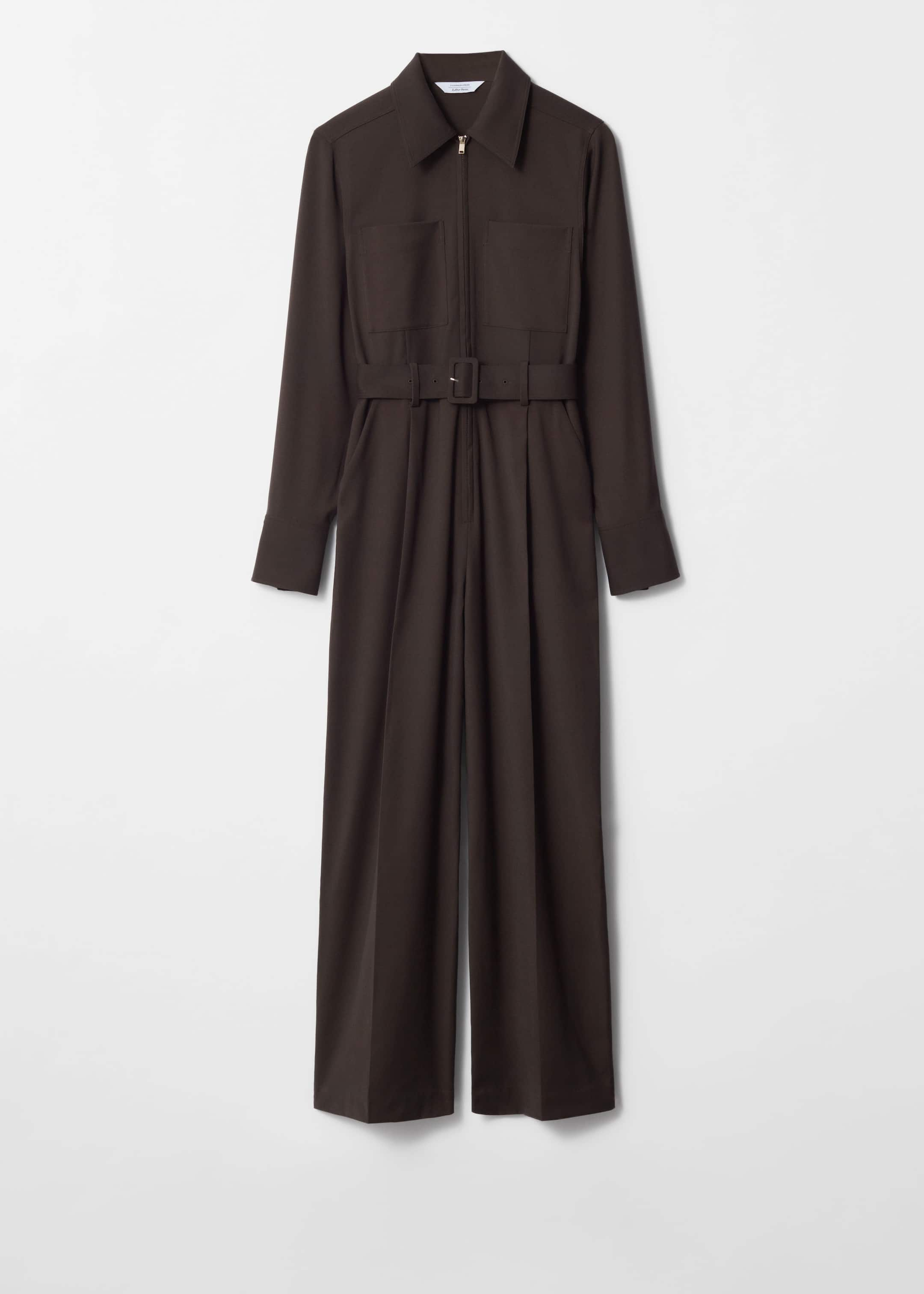 Tailored Jumpsuit - Dark Brown - Still Life