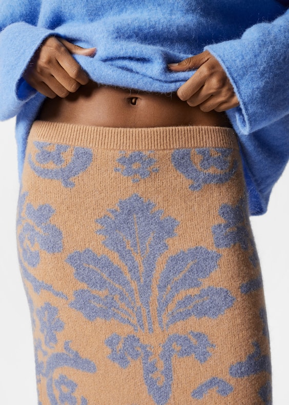 Knitted Jacquard Skirt