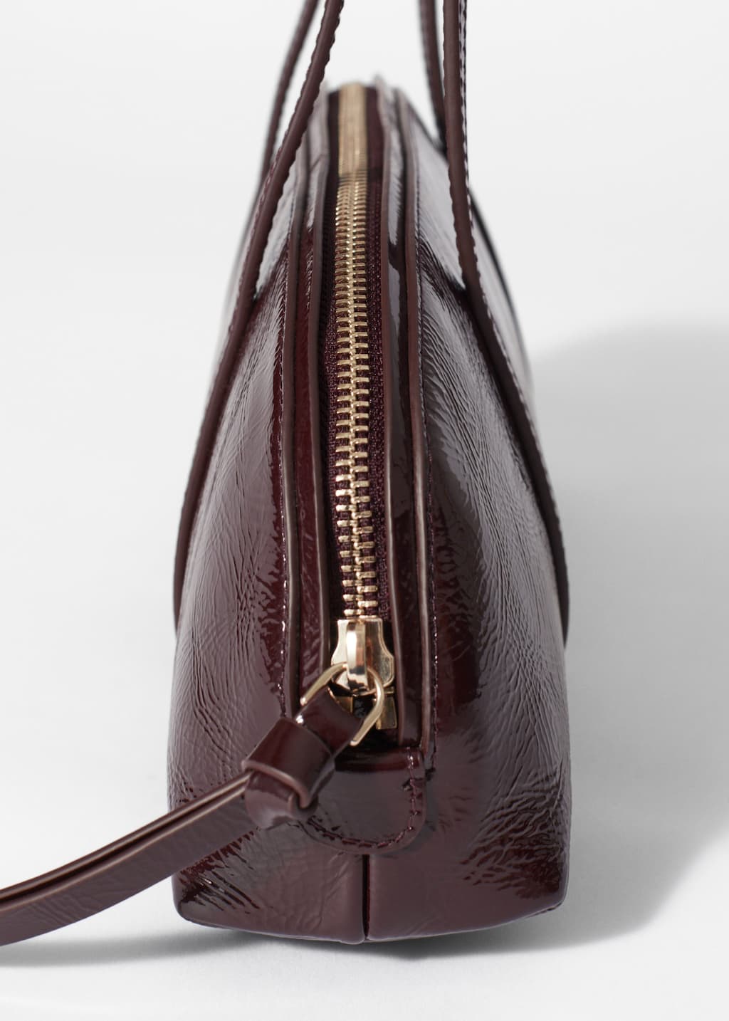 Minimalist Genuine Leather Boston Bowling Bag main image 1