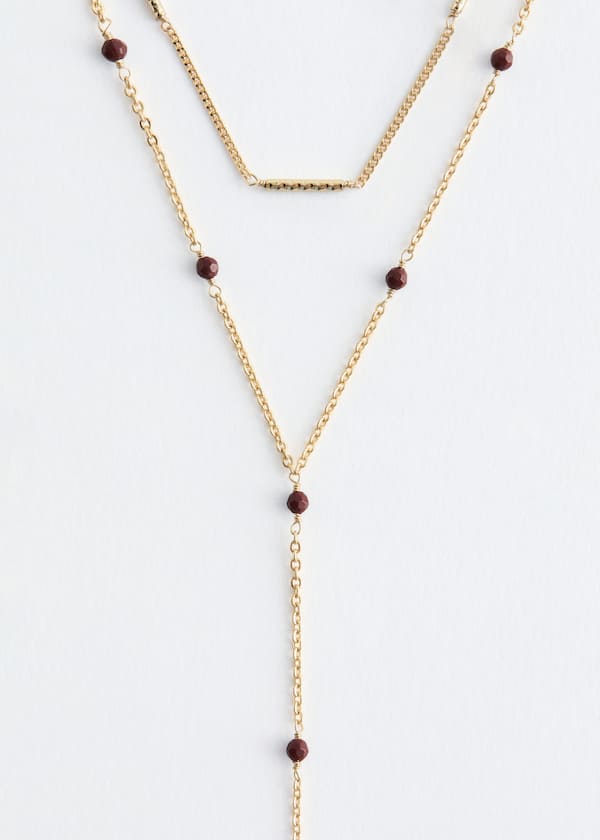 Beaded Lariat Necklace