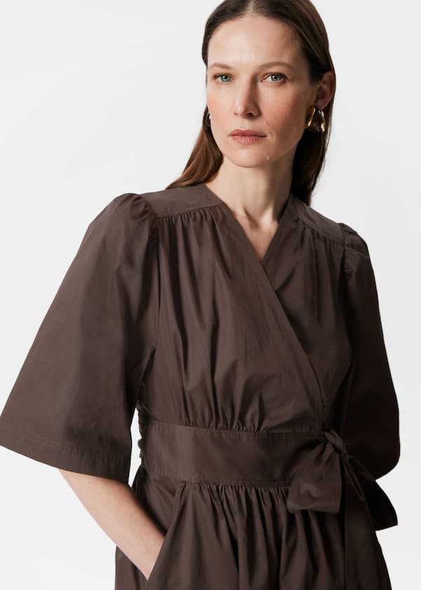 Wrap Midi Dress