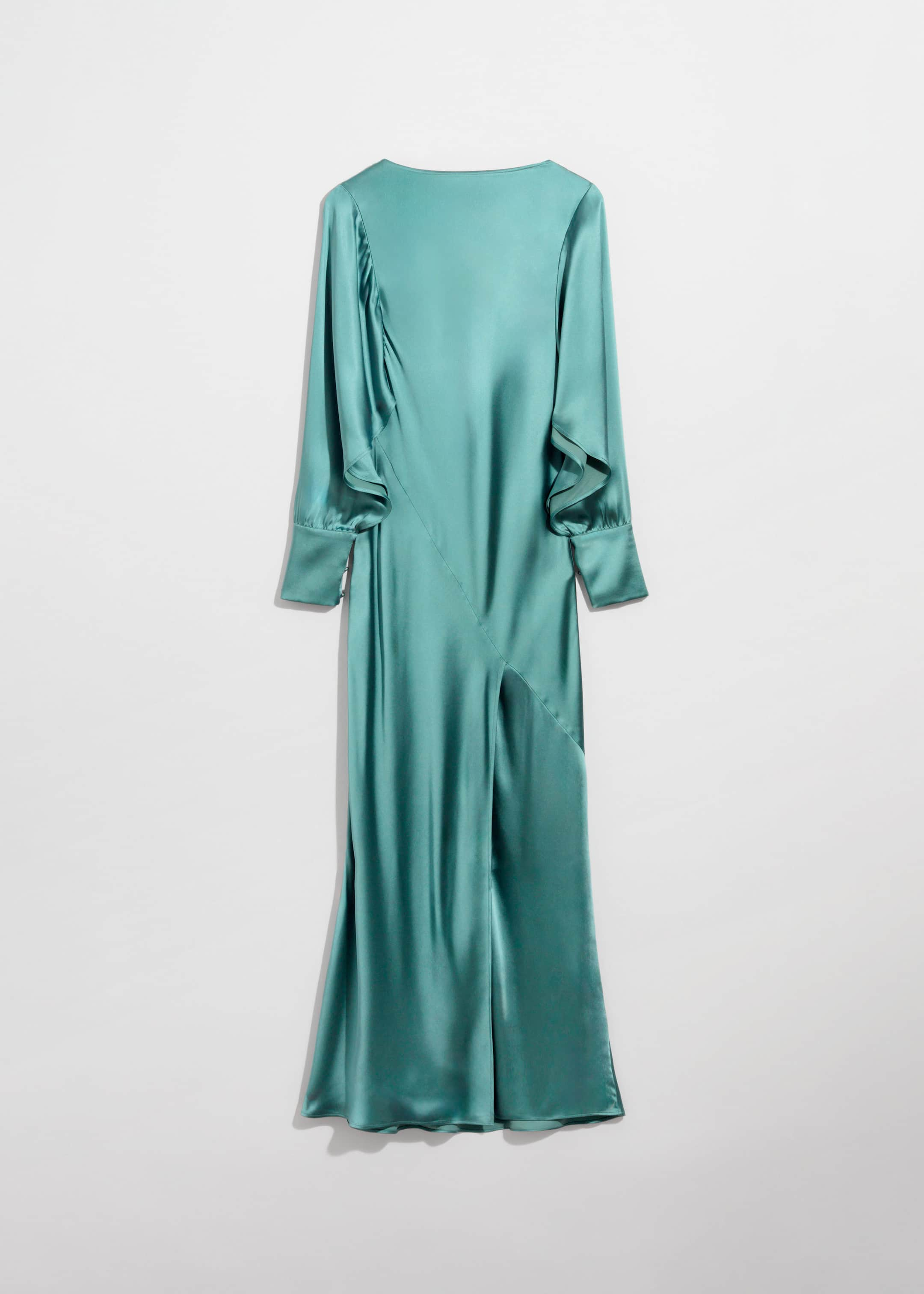 Satin Maxi Dress - Turquoise - Still Life