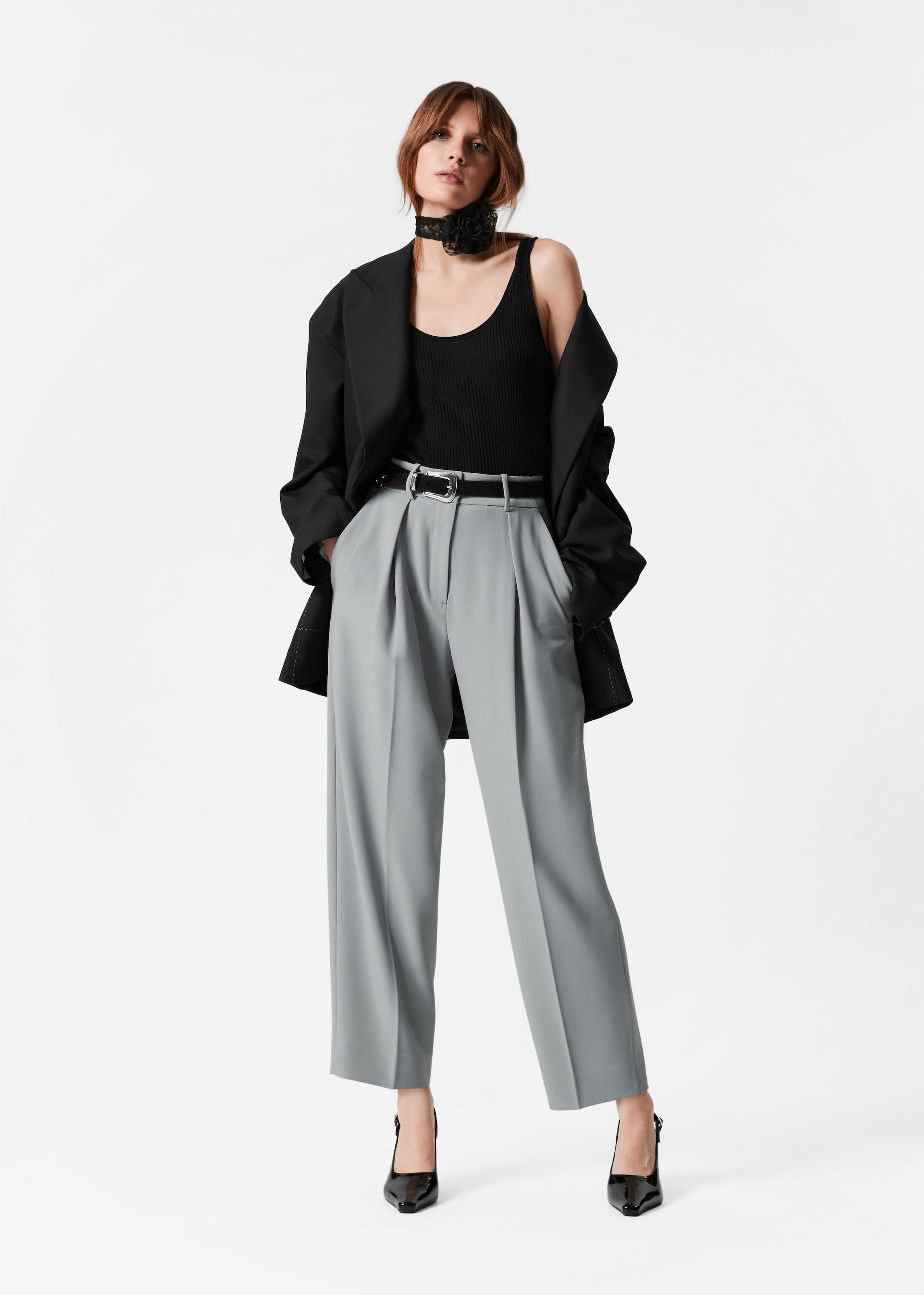 Image of Tailored Tapered Trousers