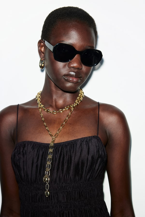 Bold Rounded-Frame Sunglasses