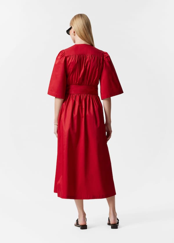 Wrap Midi Dress