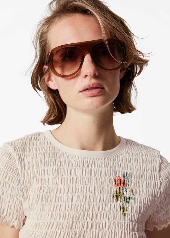 Smocked T-Shirt