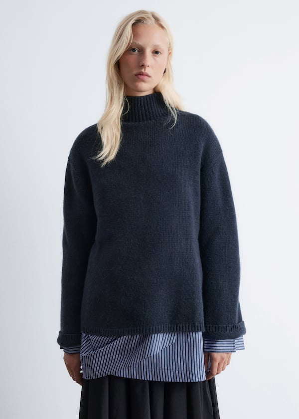 Cashmere-Blend Turtleneck Jumper