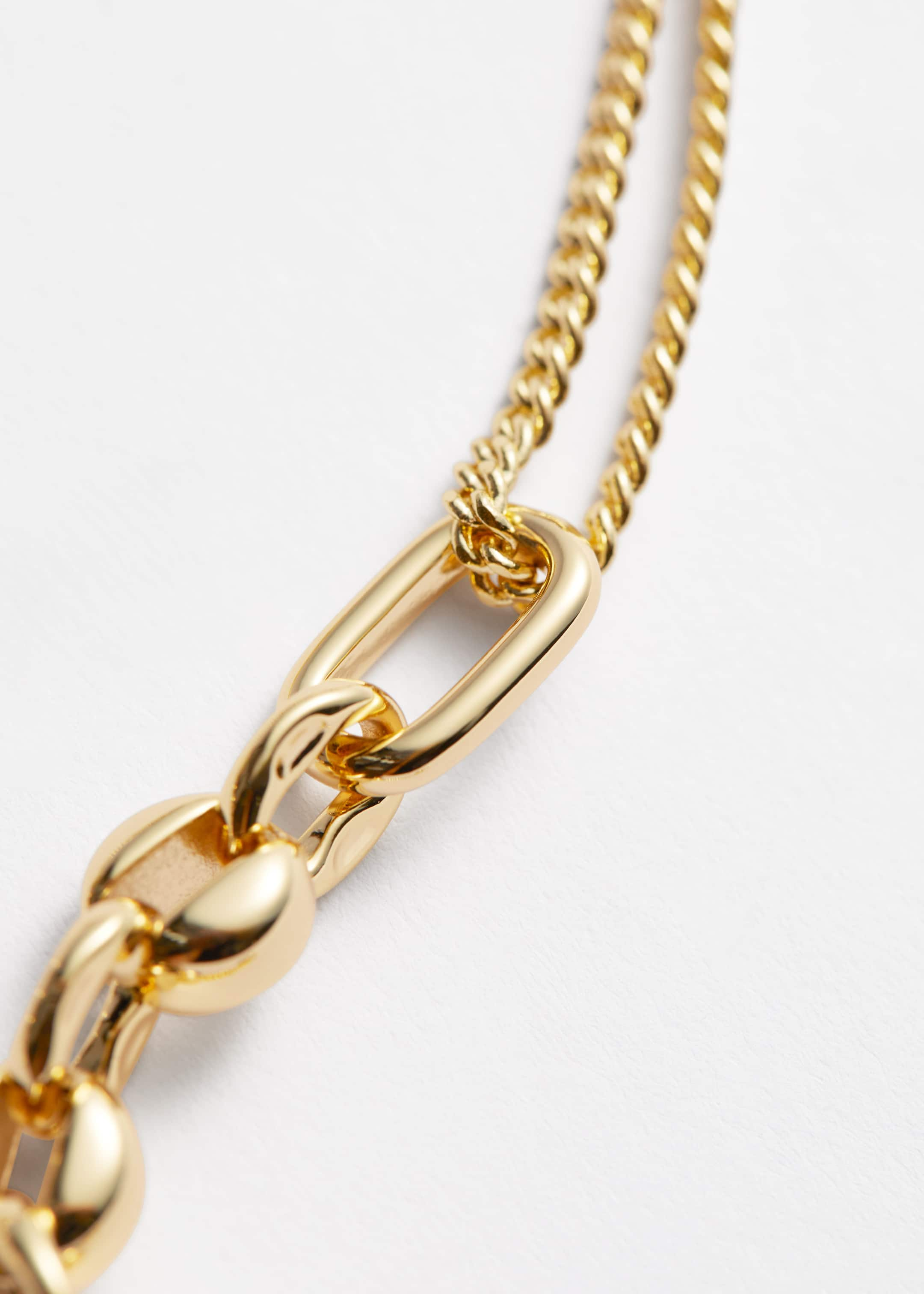 Mixed Chain Necklace - {{variantName}} - Descriptive Detail