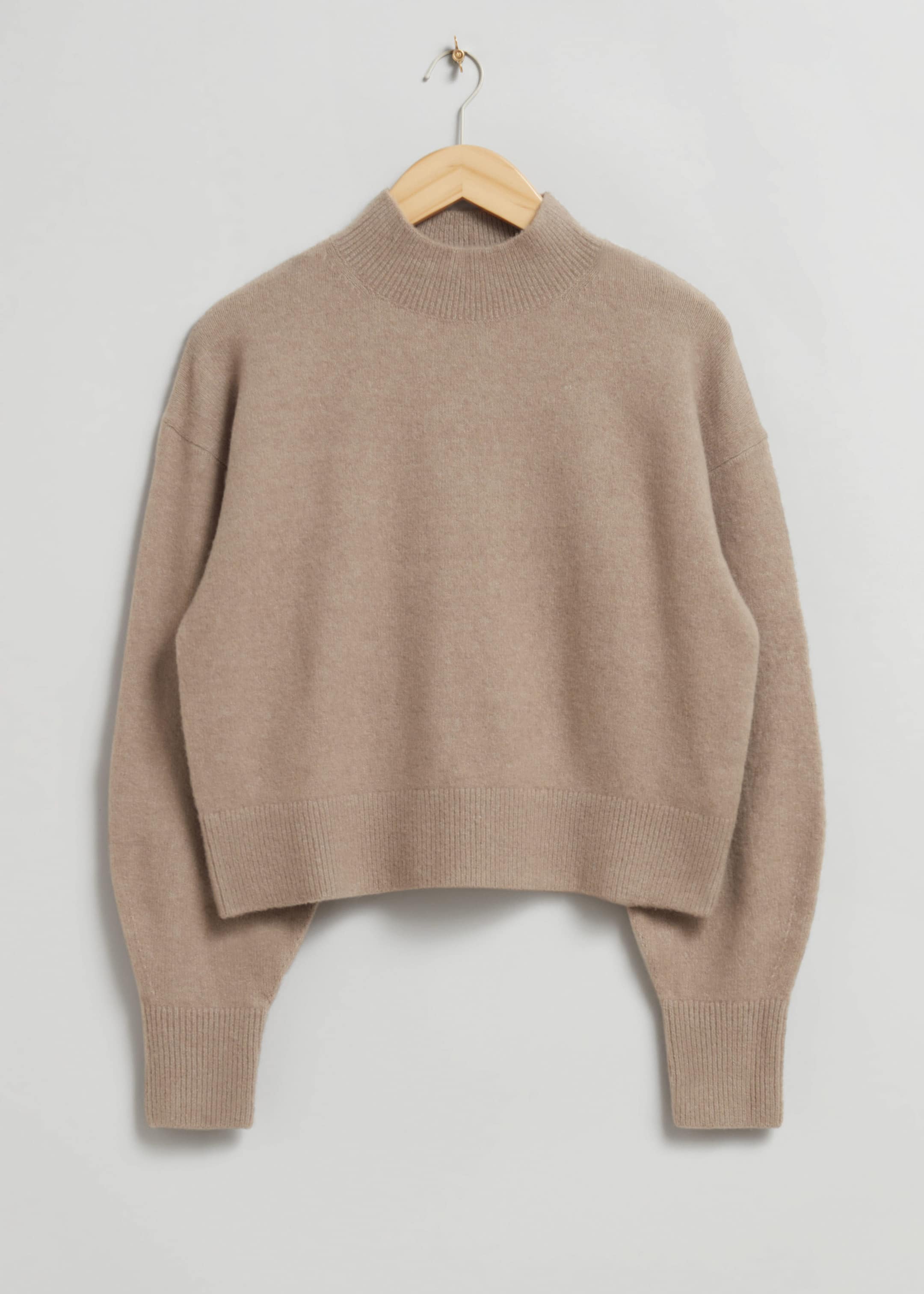 Mock-Neck Sweater - Oatmeal - Still Life