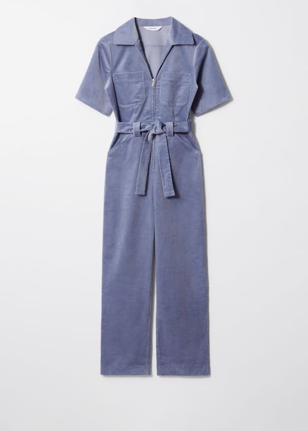 Belted Corduroy Jumpsuit