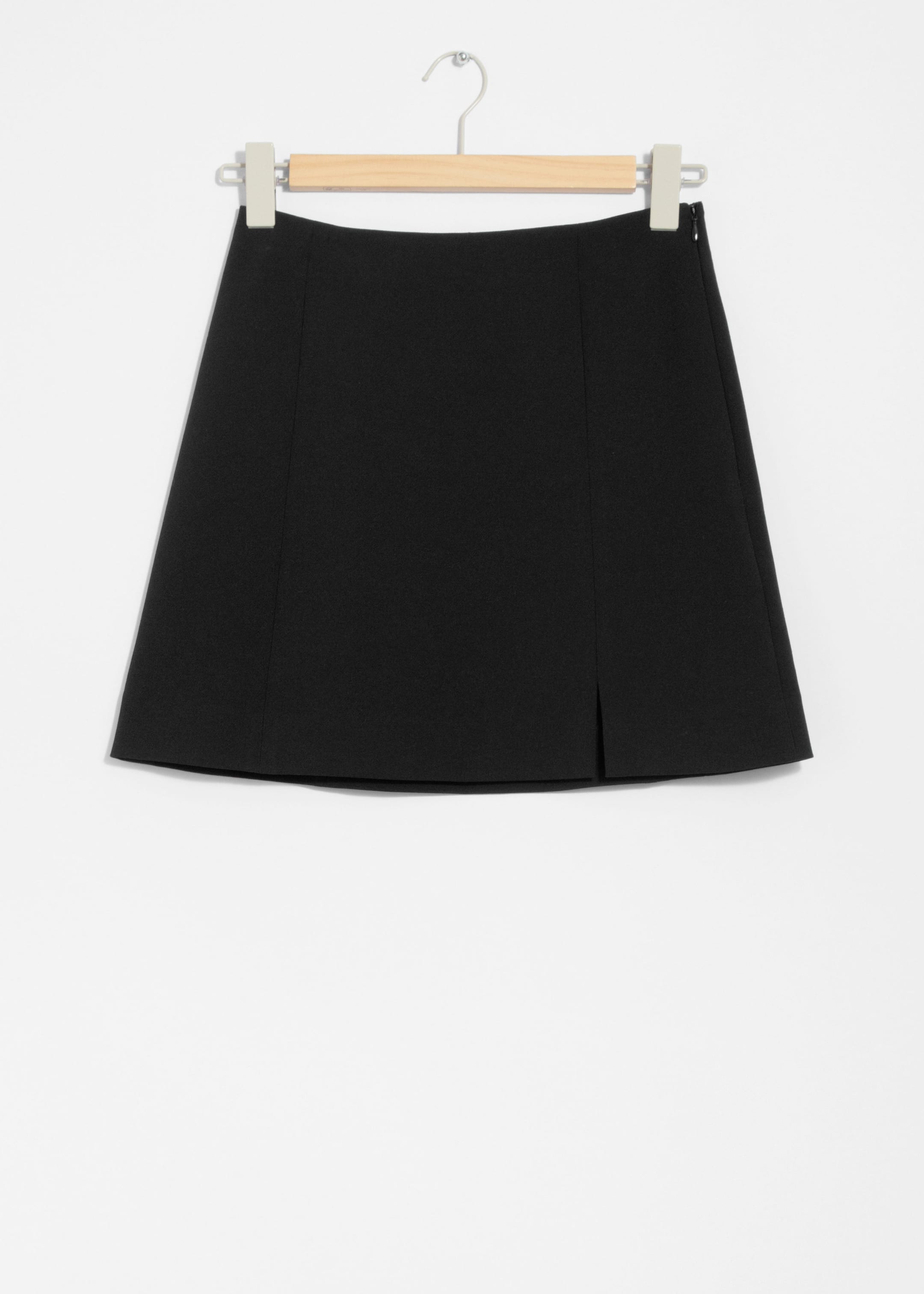 High-Waist Mini Skirt - Black - Still Life