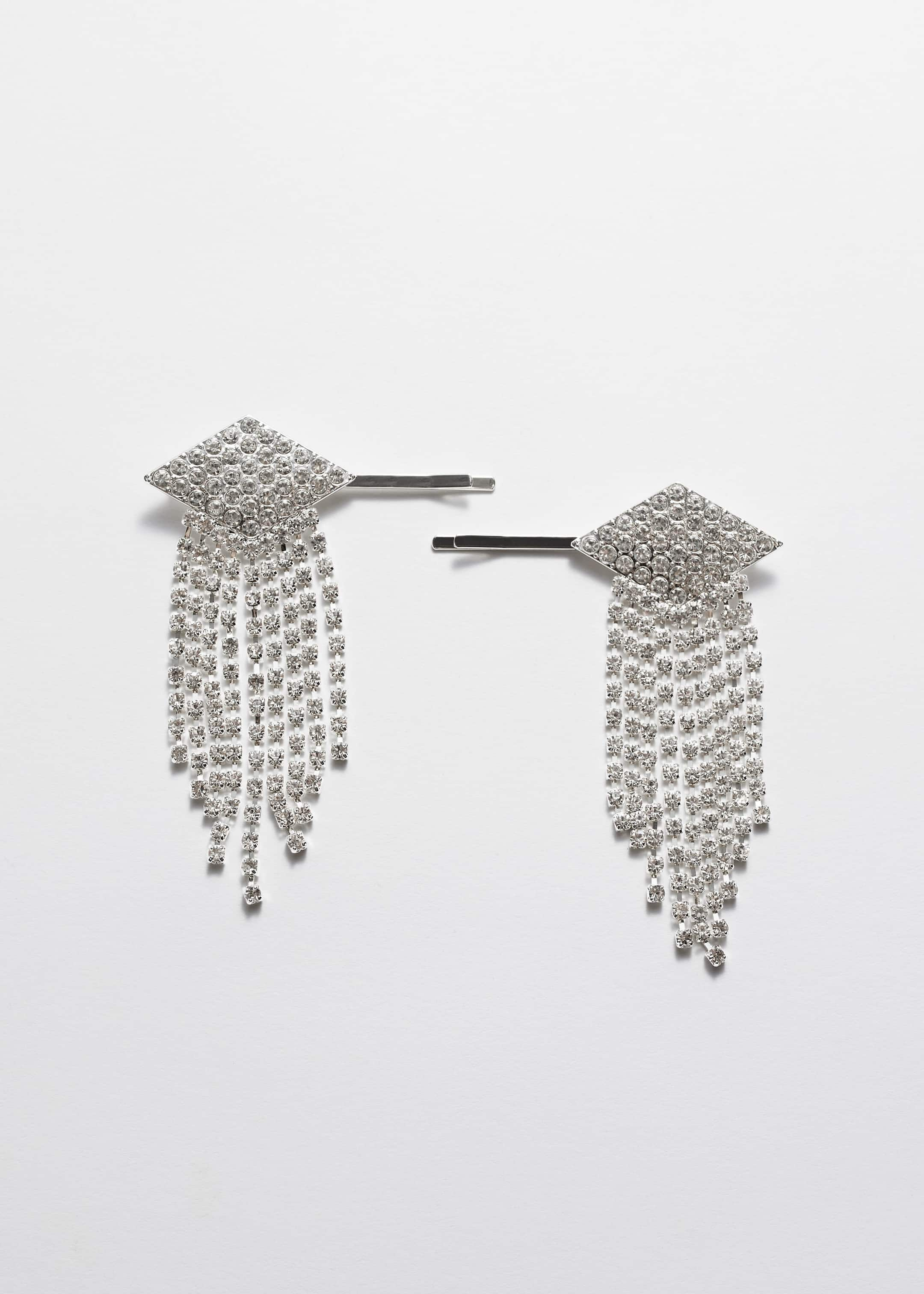 Image of Crystal Embellished Hair-Clips