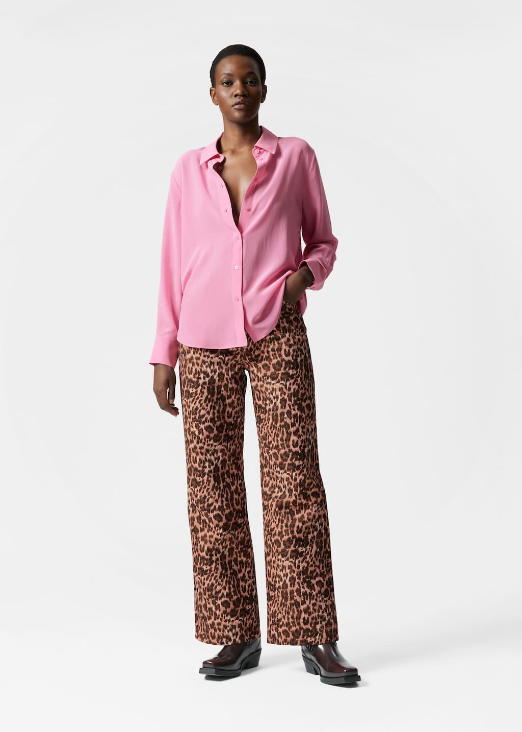 Silk Shirt - Pink - Shirts - & Other Stories