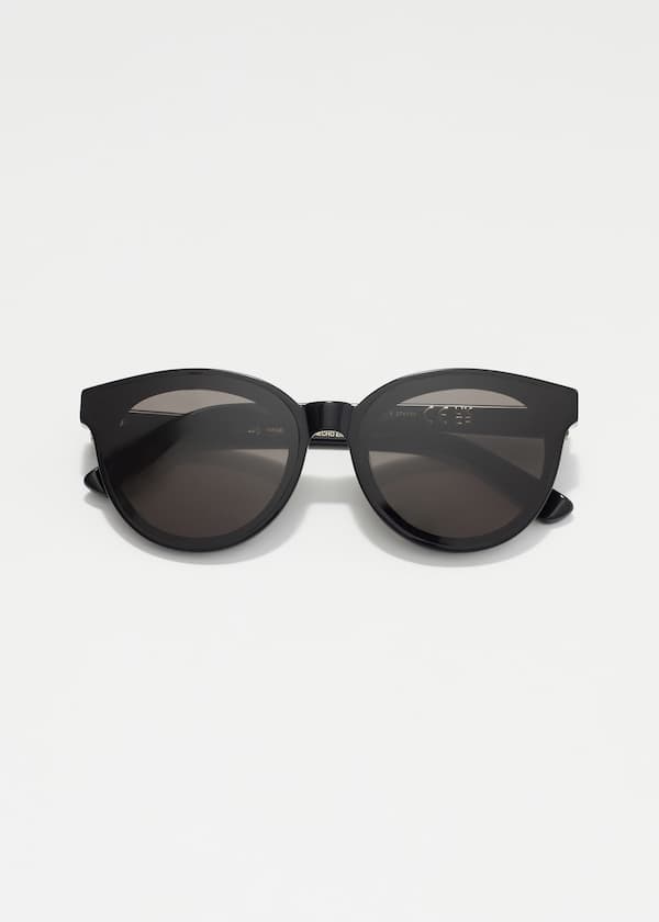 Round-Frame Acetate Sunglasses
