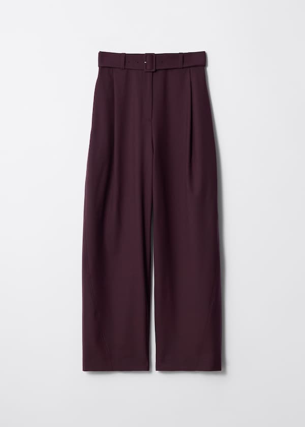 Tailored Barrel-Leg Trousers