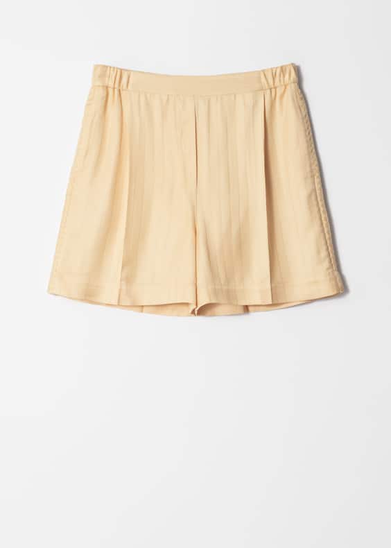 Press-Crease Jacquard Shorts