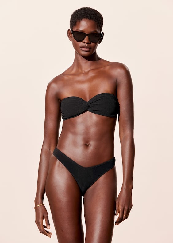 Textured Bikini Bottoms