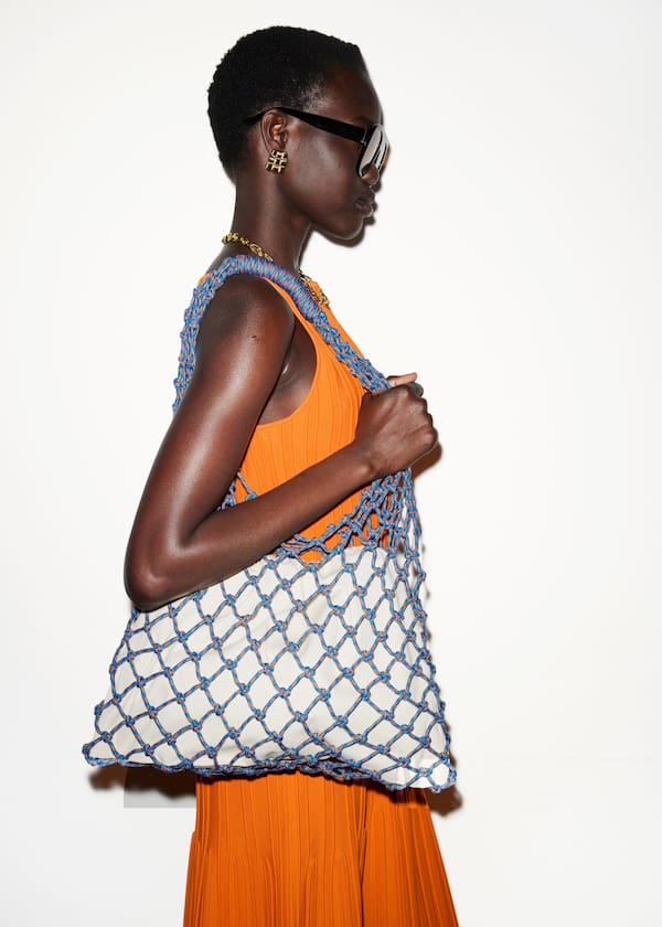 Fishnet Cord Tote Bag