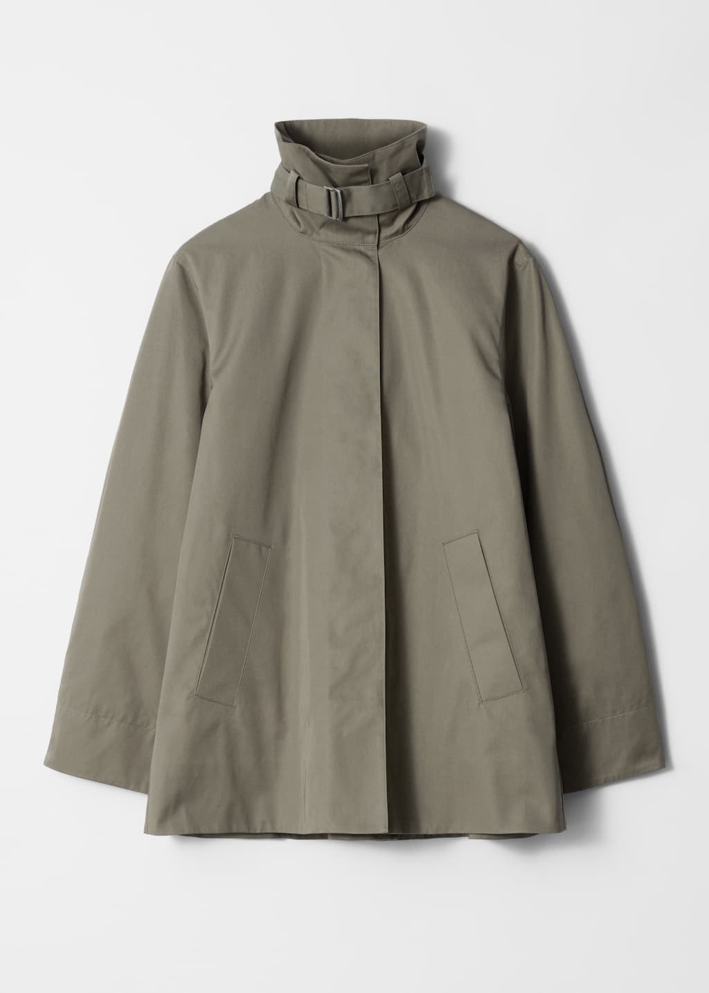 A-line Funnel-Neck Jacket