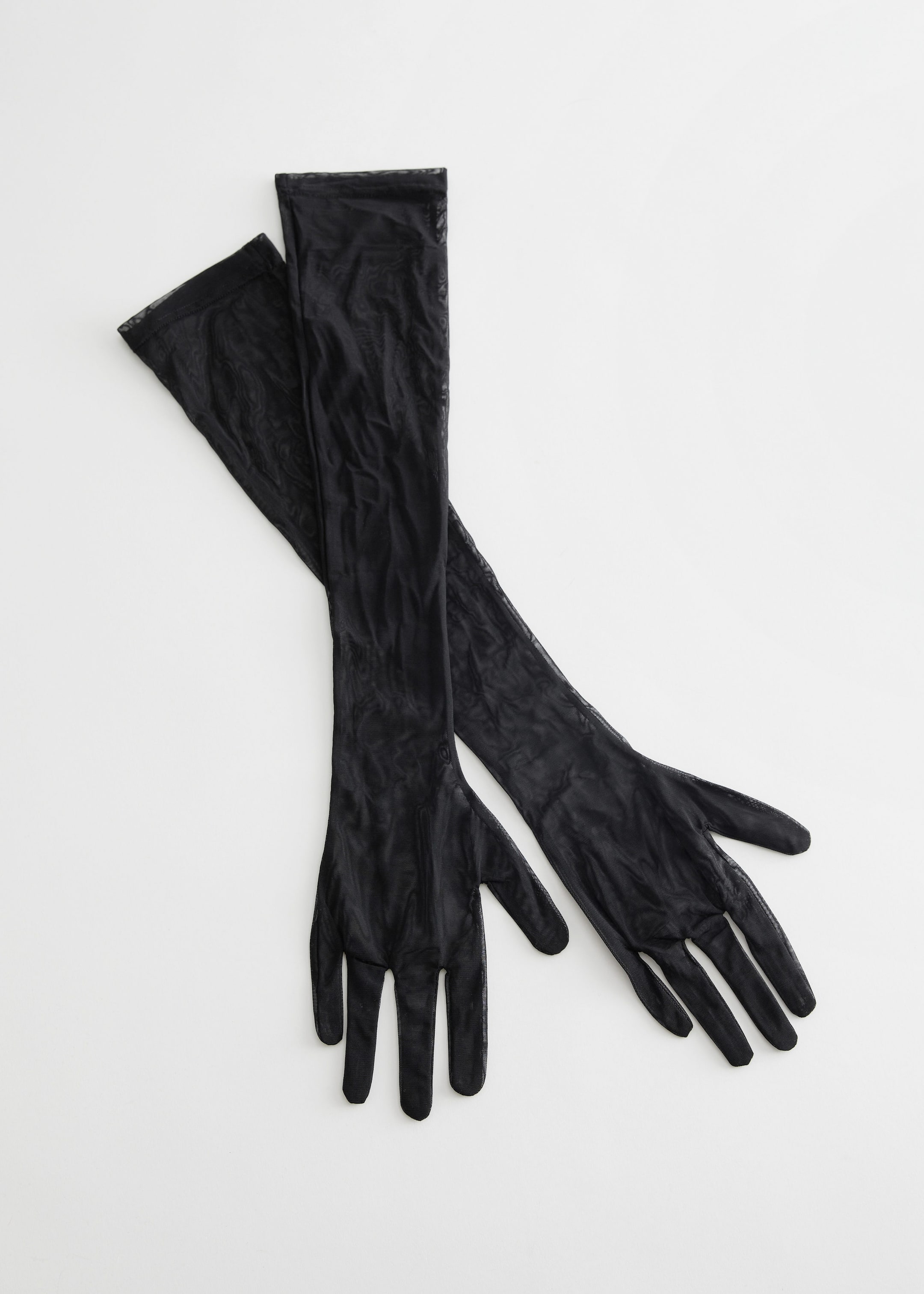 Gants longs en maille