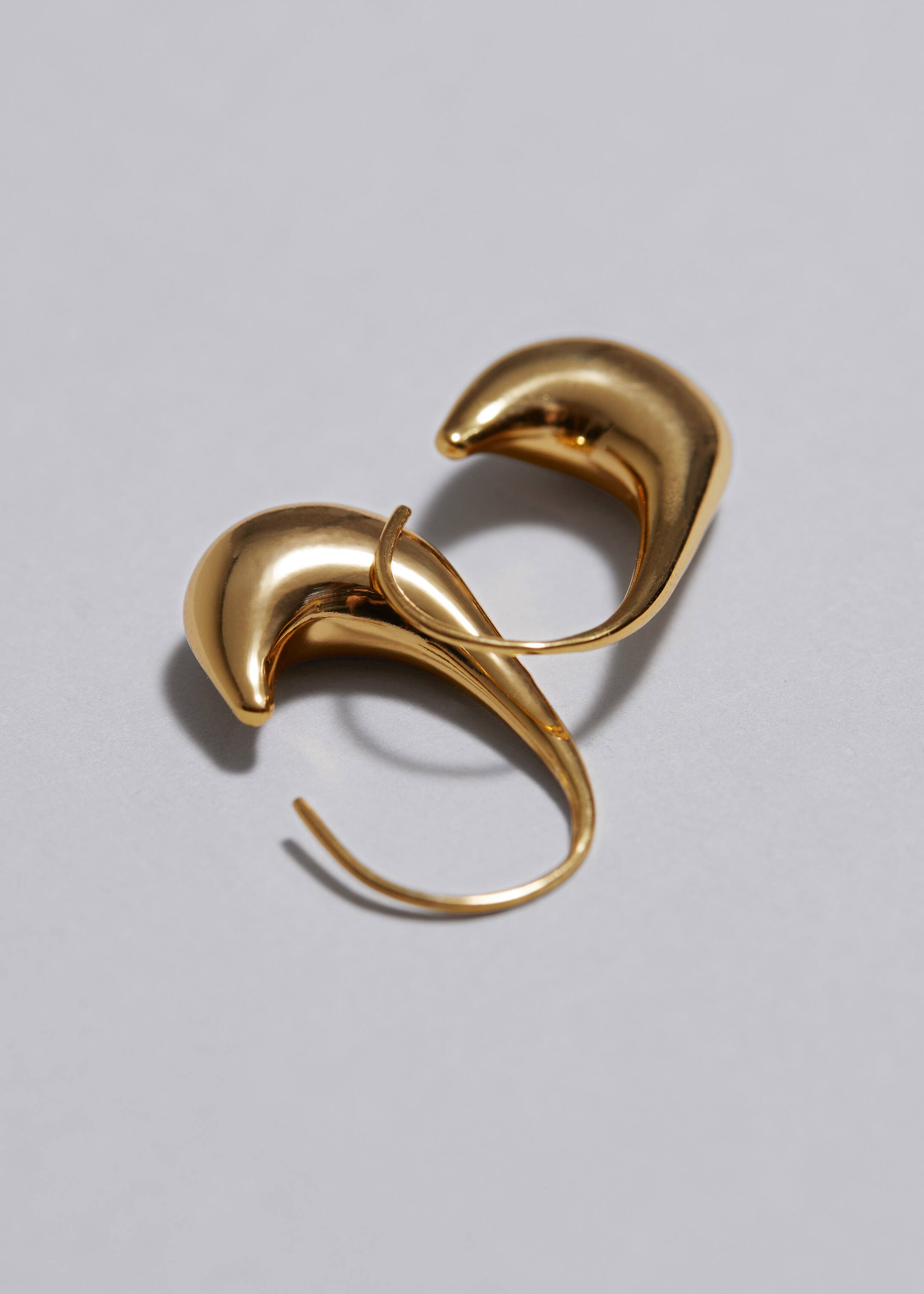 Sculptural Hoop Earrings - Gold - Still Life