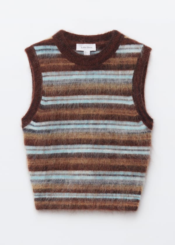Knitted Mohair-Blend Vest
