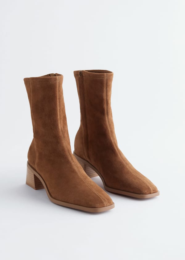 Leather Sock Boots