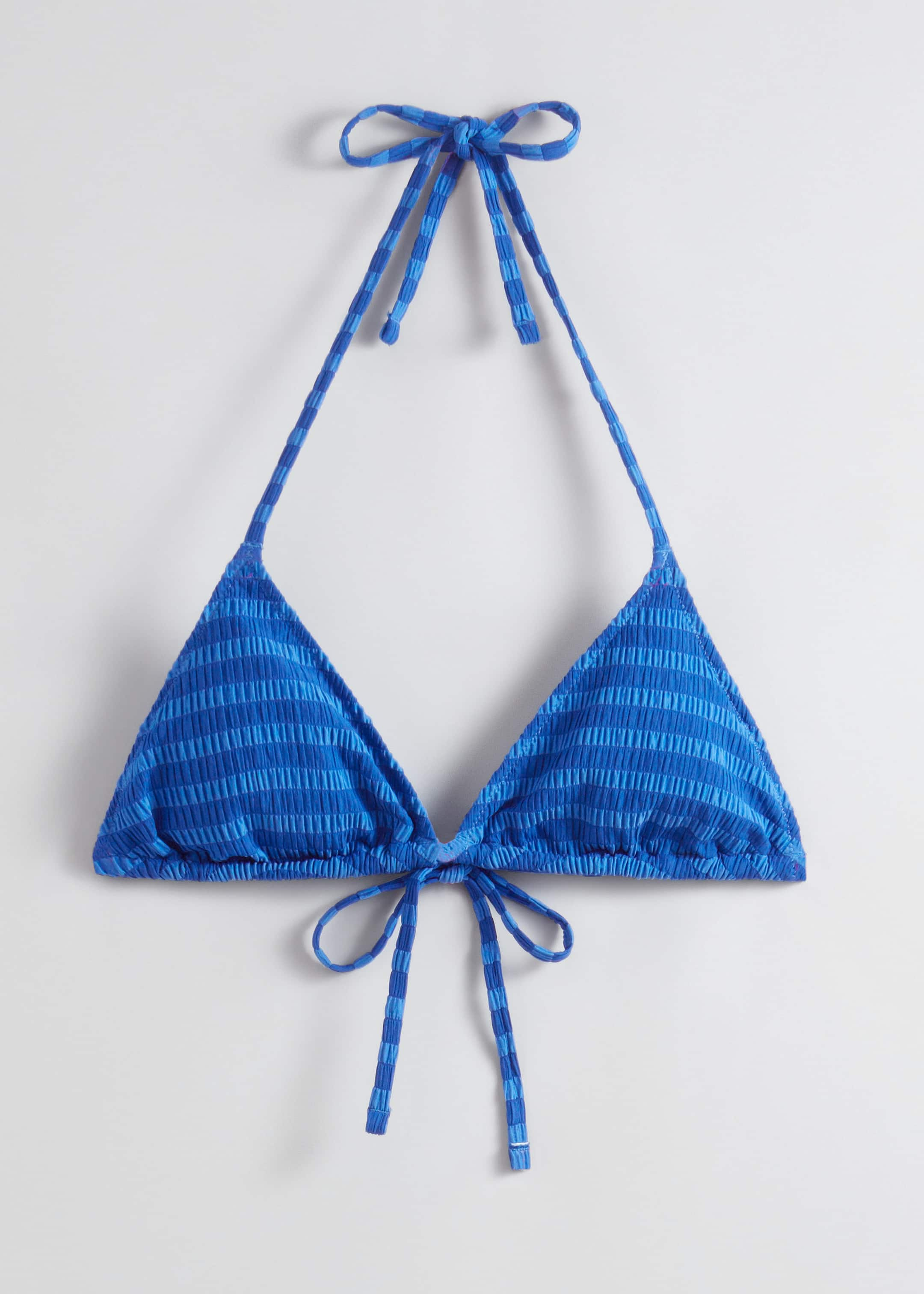 Image of Tie-Detailed Triangle Bikini Top