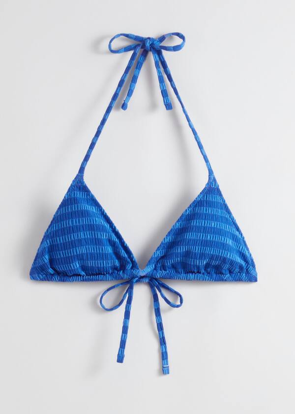 Tie-Detailed Triangle Bikini Top