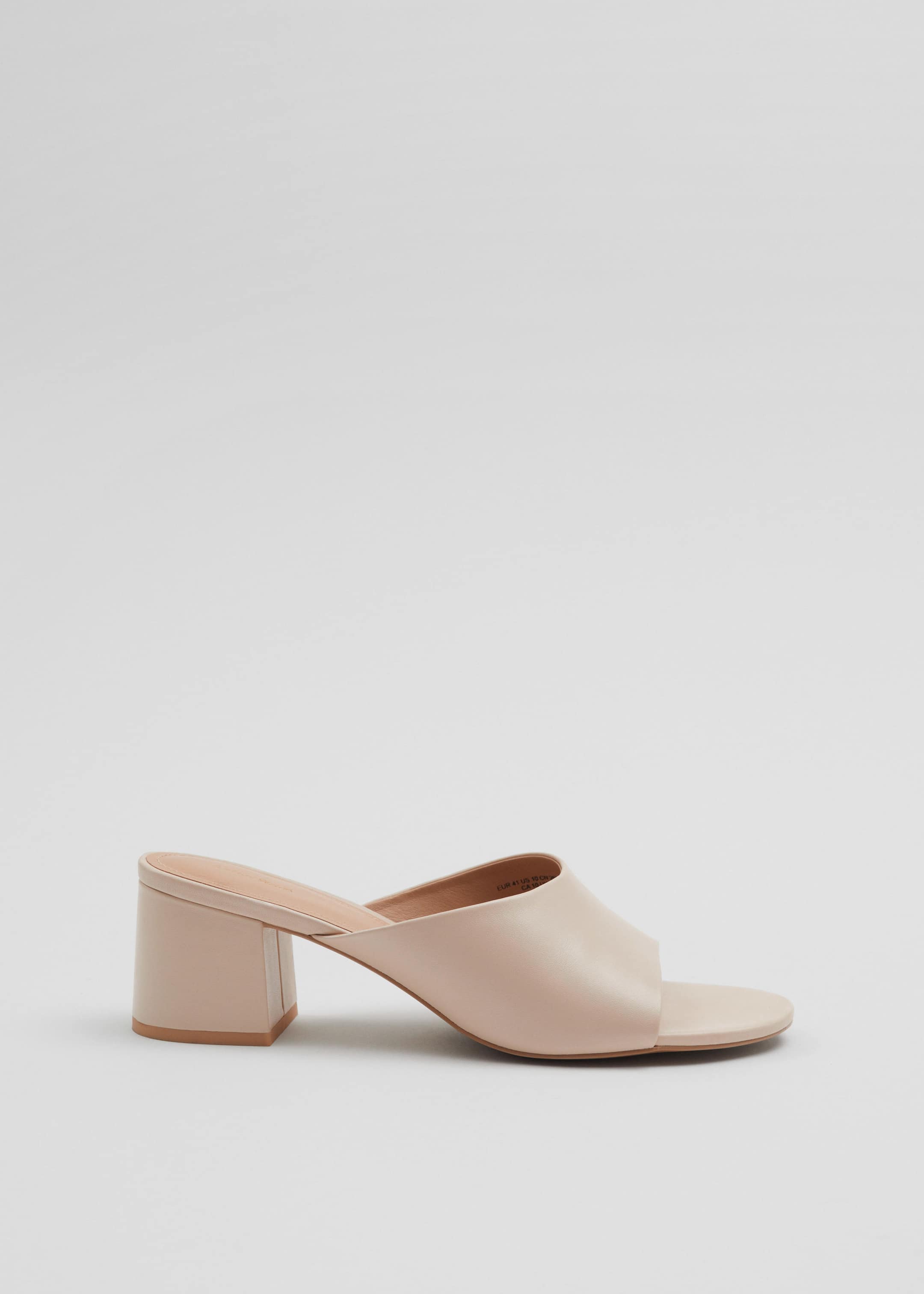 Image of Mules classiques en cuir