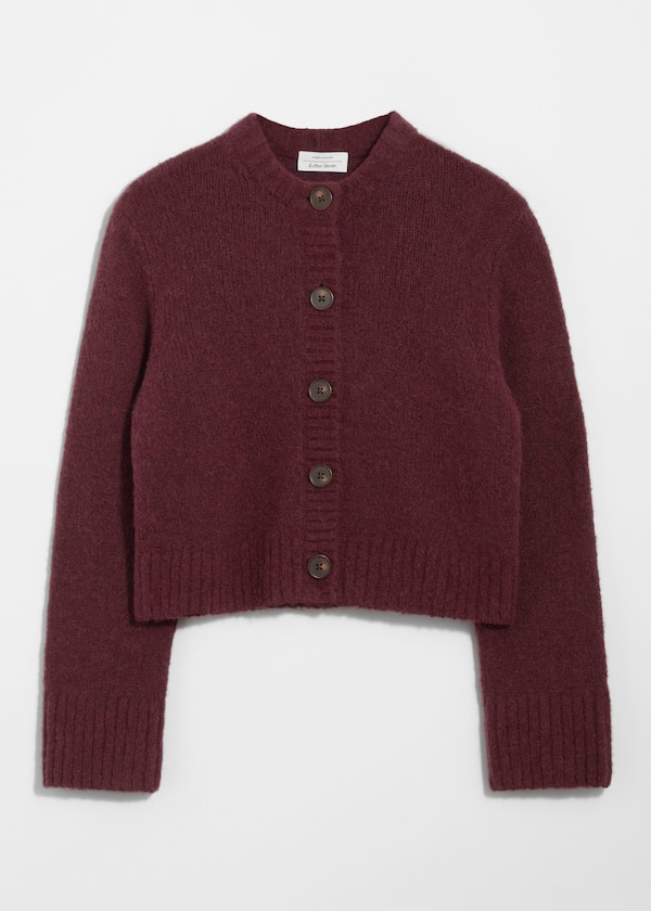 Buttoned Knit Cardigan