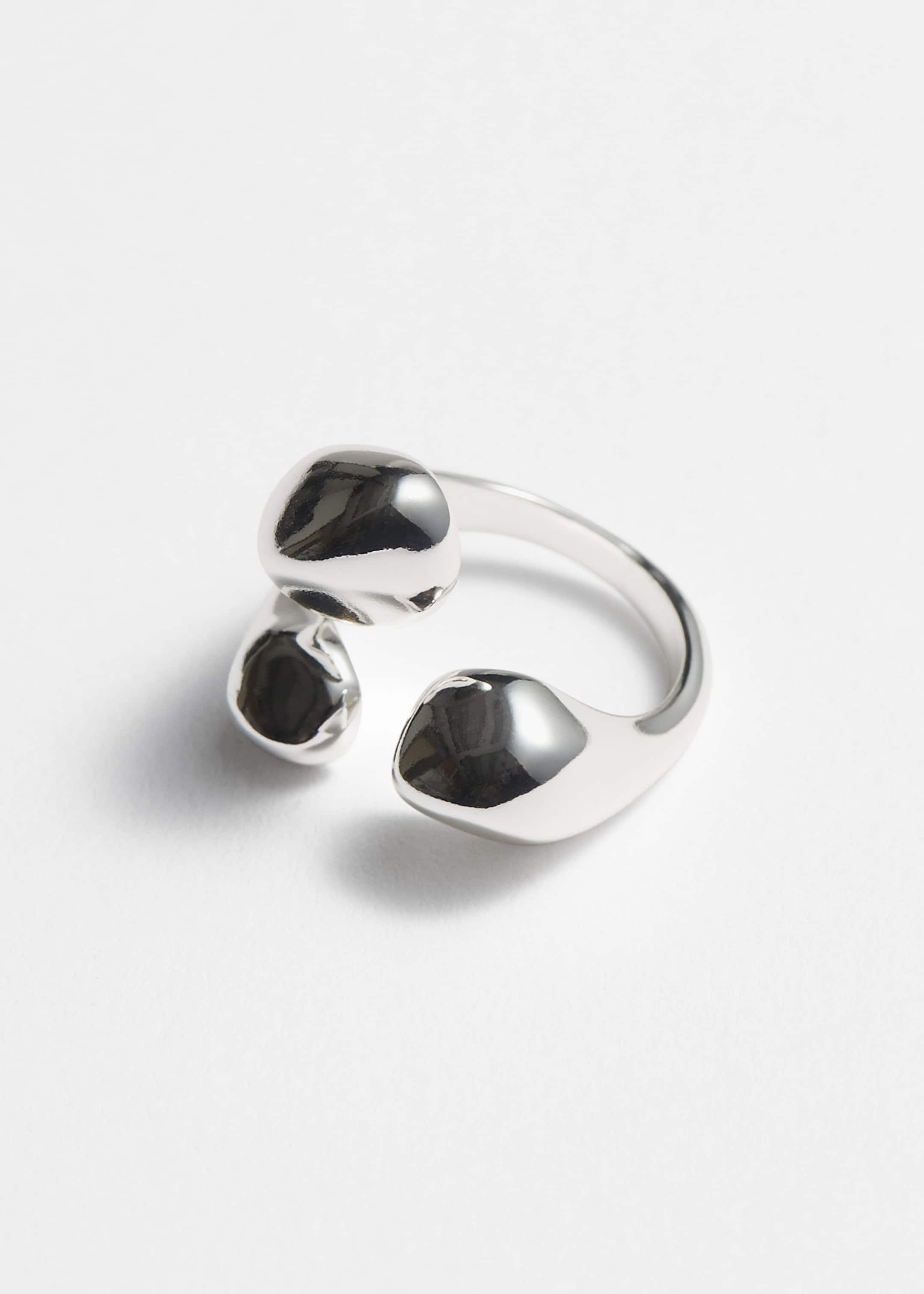 Sculptural Open Ring - Silver - Still Life