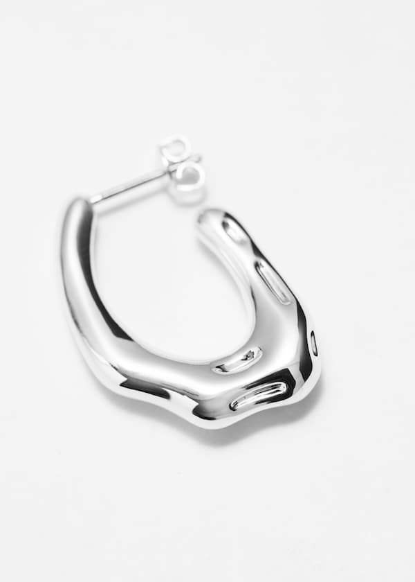 Wavy Hoop Earrings