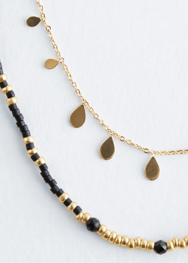 Layered Beaded Necklace