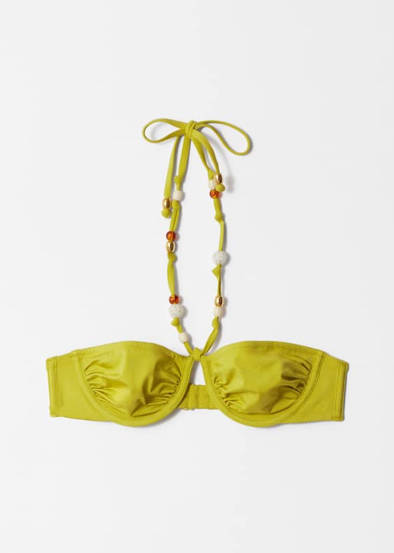 Beaded Balconette Bikini Top