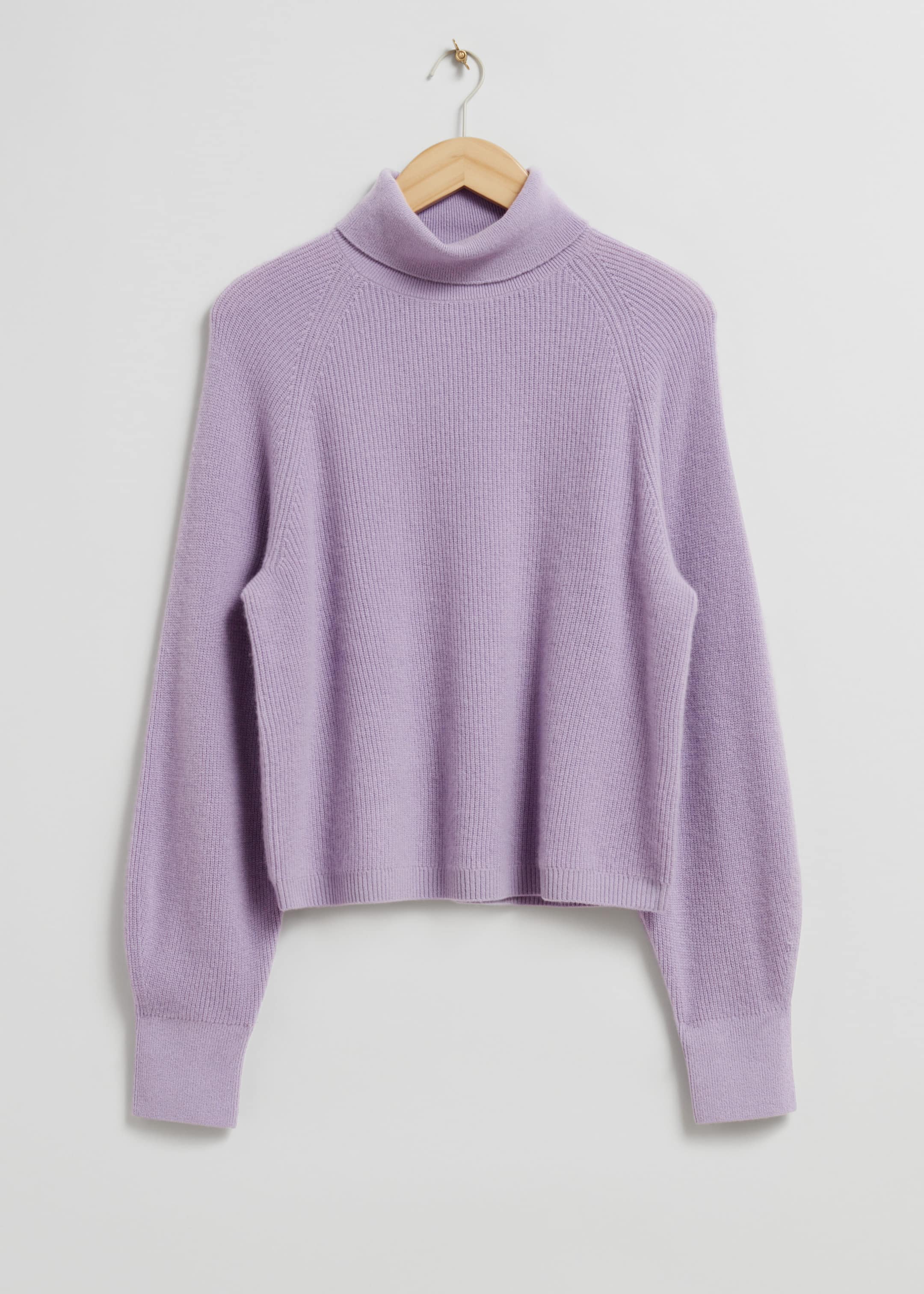 Cashmere Turtleneck Sweater Lilac Other Stories NL