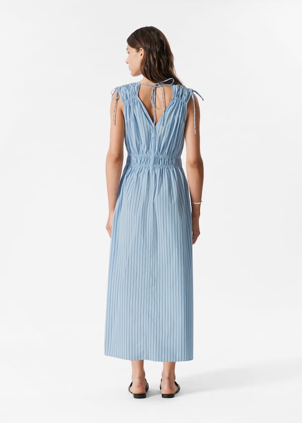 Tie-Detailed Midi Dress