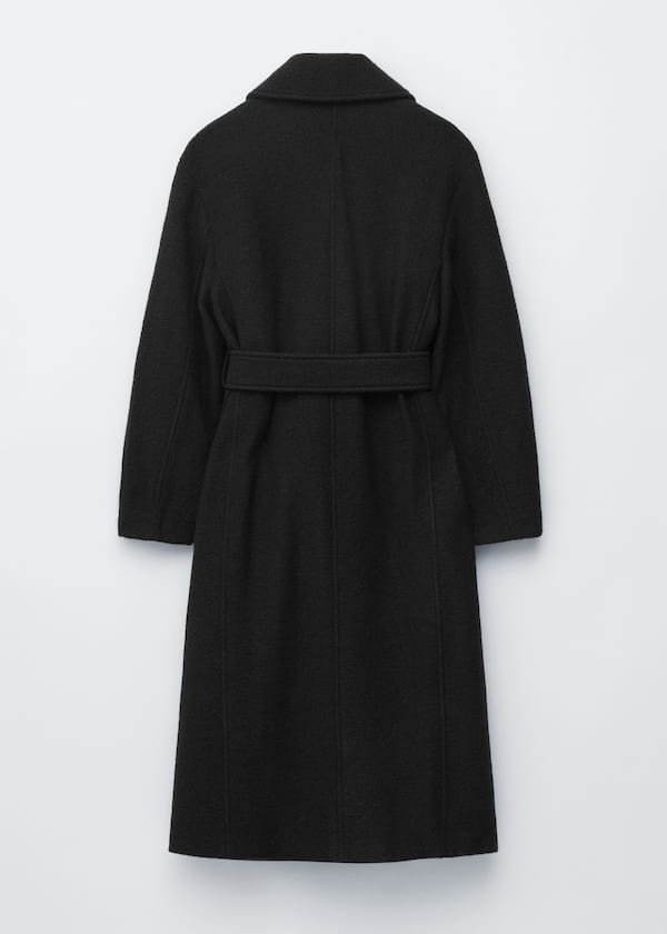 Voluminous Belted Wool Coat