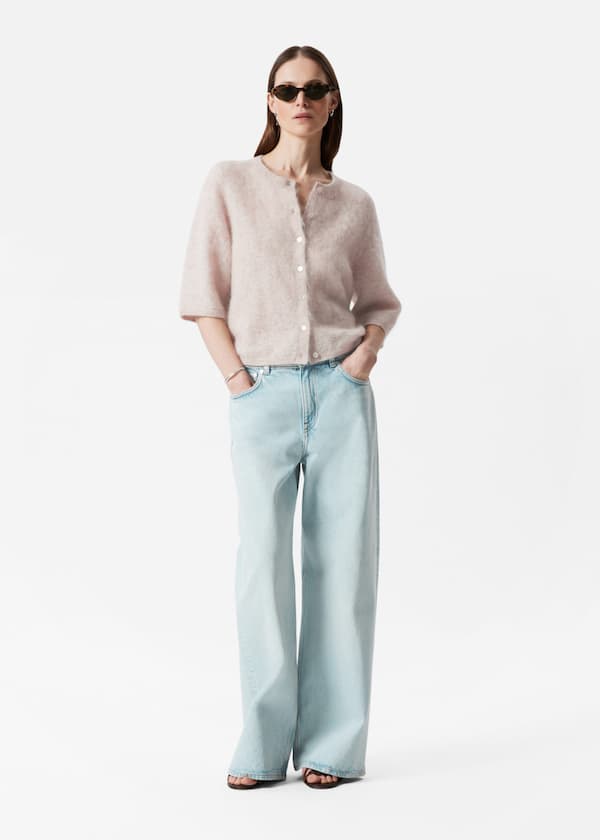 Knitted Mohair-Blend Cardigan