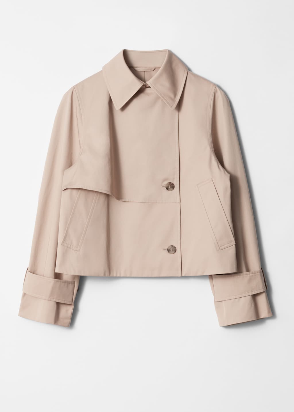 Short Trench Coat Jacket - Beige - & Other Stories