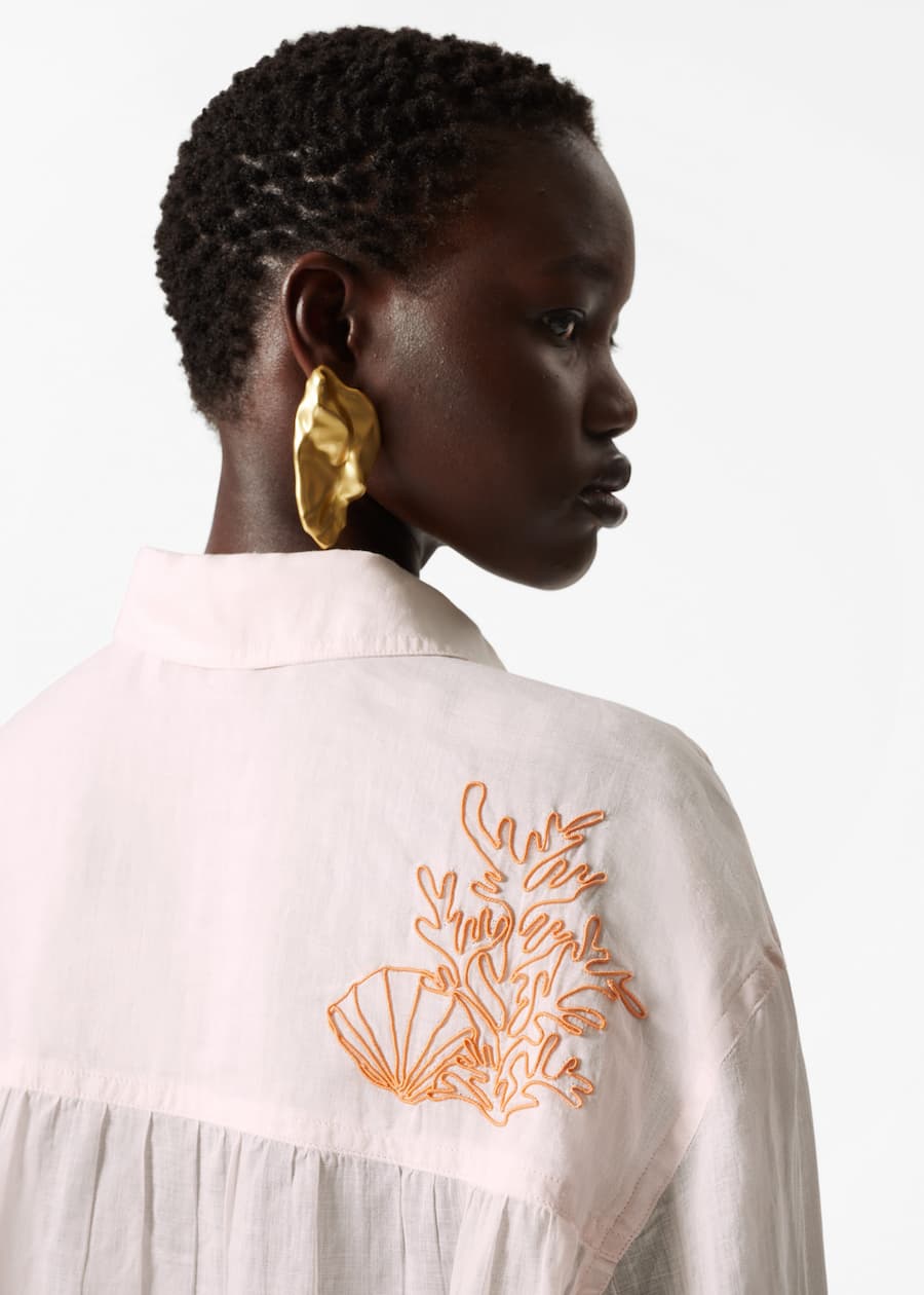 Oversized Irregular-Disc Earrings