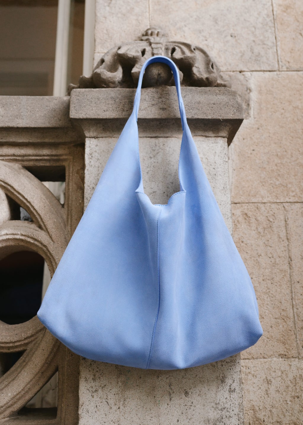 Large Suede Tote Bag - Cognac - Totes - & Other Stories