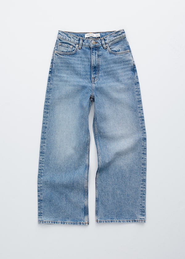 Cropped Wide-Leg Jeans